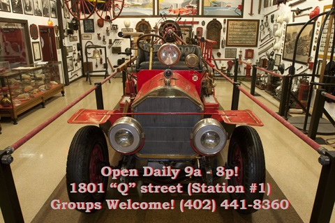 Old fire engine in the LFR museum