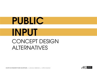 Public Input: Concept Design Alternatives cover page